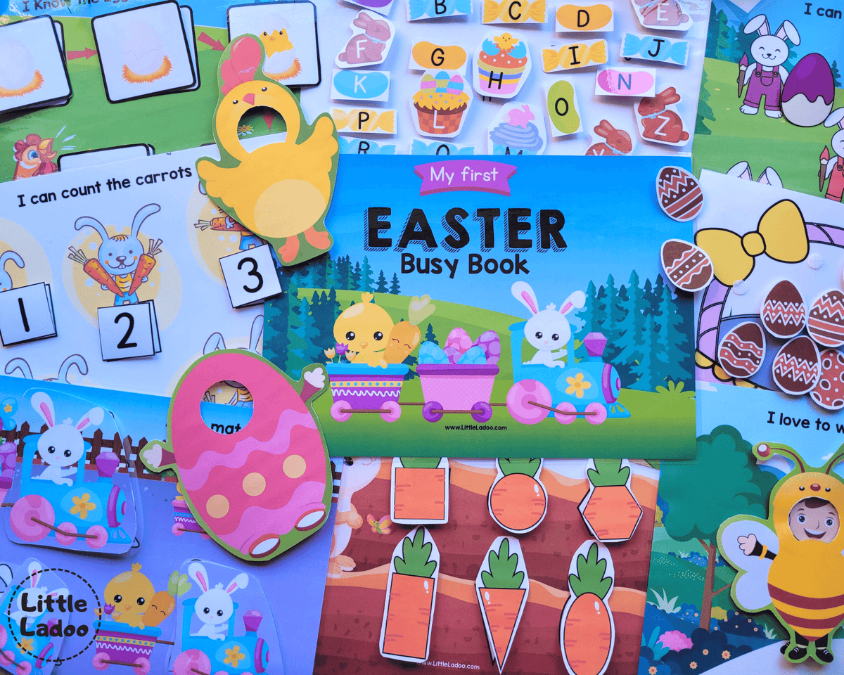 Easter Busy Book {11 Activities} – Littleladoo