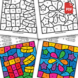 Diwali Colour By Number Printable