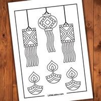 Diwali Colouring Pages Printable