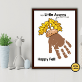 Fall Handprint Art Printable {8 Designs}