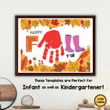 Fall Handprint Art Printable {8 Designs}