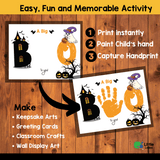 Halloween Handprint Art Printable {8 Designs}