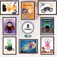 Halloween Handprint Art Printable {8 Designs}