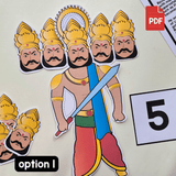 Ravana Counting 1 to 10 Printable