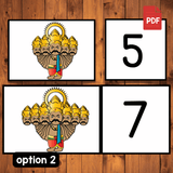 Ravana Counting 1 to 10 Printable