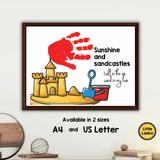 Summer Handprint Art Printable {8 Designs}