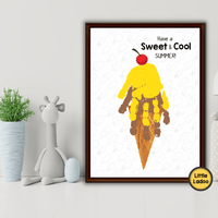 Summer Handprint Art Printable {8 Designs}