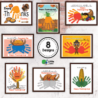 Thanksgiving Handprint Art Printable {8 Designs}