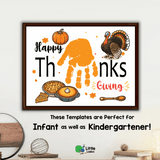 Thanksgiving Handprint Art Printable {8 Designs}